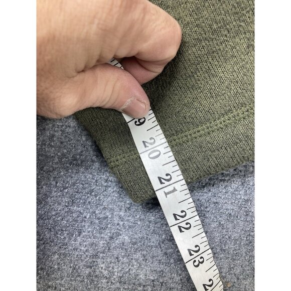 G.H. Bass 1/4 Zip Fleece Pullover Men’s Size XXL Green Long Sleeve - Picture 6 of 8